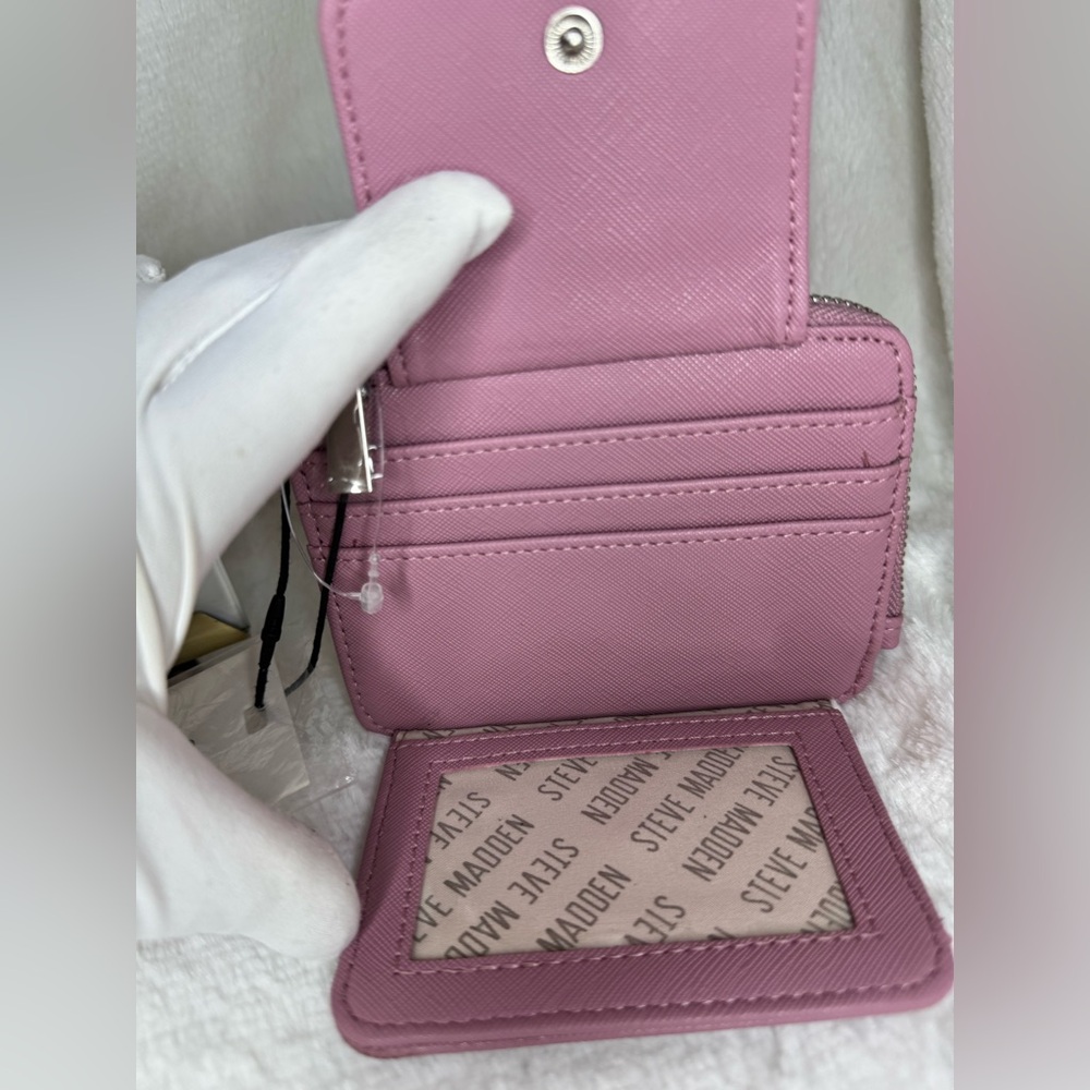 🌷Steve Madden Cos Pink BHARPE Cardholder🌷 - Picture 2 of 7
